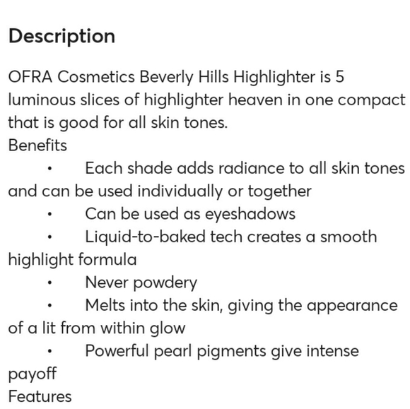 OFRA COSMETICS BEVERLY HILLS HIGHLIGHTER. - Picture 8 of 10